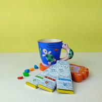 Подарочный набор Шоколад Taino 25 гр 3 шт + Кружка с веселыми животными 1 шт