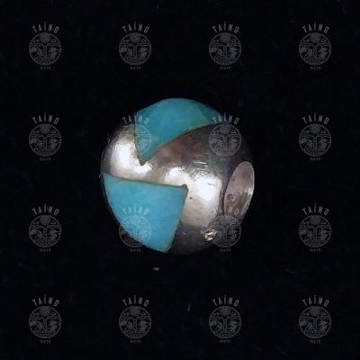 Шарм Laura Tosato для браслета Pandora. Серебро 925, ларимар.