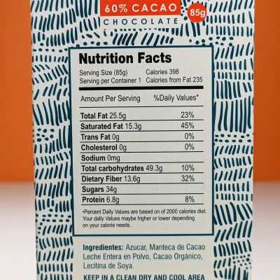 Тёмный шоколад 60% какао, Taino, 85 гр