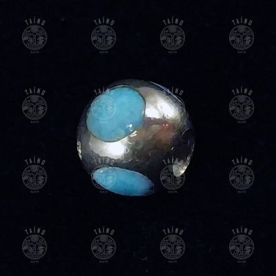 Шарм Laura Tosato для браслета Pandora. Серебро 925, ларимар.