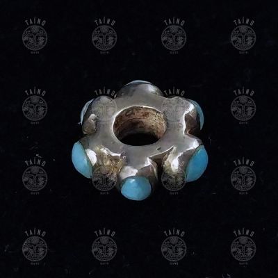 Шарм Laura Tosato для браслета Pandora. Серебро 925, ларимар.