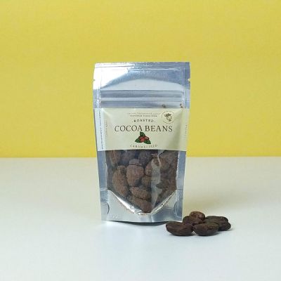 Жареные какао-бобы, Жареные и карамелизированные какао-бобы, Caribbean pearl, 42 гр
