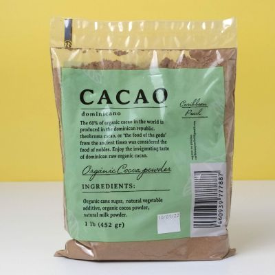 Какао порошок растворимый, натуральный, Caribbean pearl, 450 гр