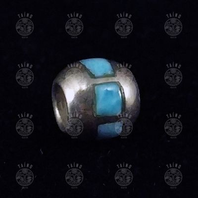 Шарм Laura Tosato для браслета Pandora. Серебро 925, ларимар.