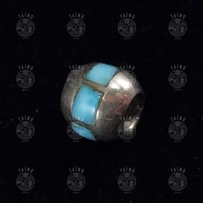 Шарм Laura Tosato для браслета Pandora. Серебро 925, ларимар.