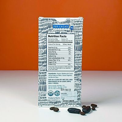 Тёмный шоколад 70% какао, Taino, 85гр