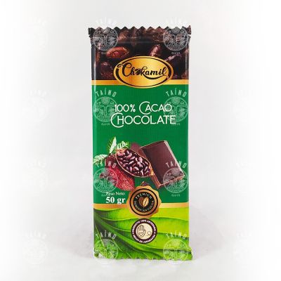 Шоколад с 100% содержанием какао, Chokamil, 50 гр