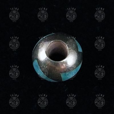 Шарм Laura Tosato для браслета Pandora. Серебро 925, ларимар.