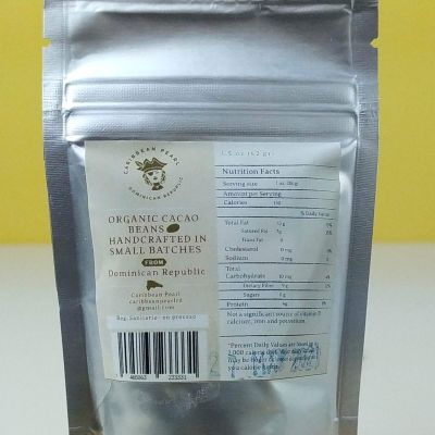 Жареные какао-бобы, Жареные и карамелизированные какао-бобы, Caribbean pearl, 42 гр