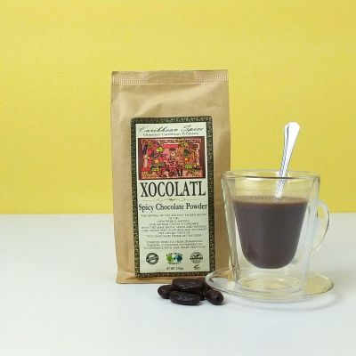 Какао порошок, тёмный острый шоколад с сахаром, Caribbean Spice, 375 гр