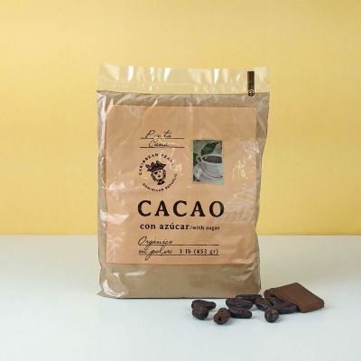 Какао порошок, натуральный c сахаром, Caribbean pearl, 450 гр